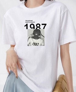 1987 빅사이즈 단체티 유니폼 커플티 라운드 티셔츠